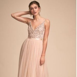 BHLDN Avery Dress in Oyster